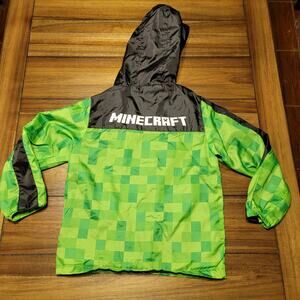 Mojang Full Zip Minecraft Hooded Jacket - Size 7/8